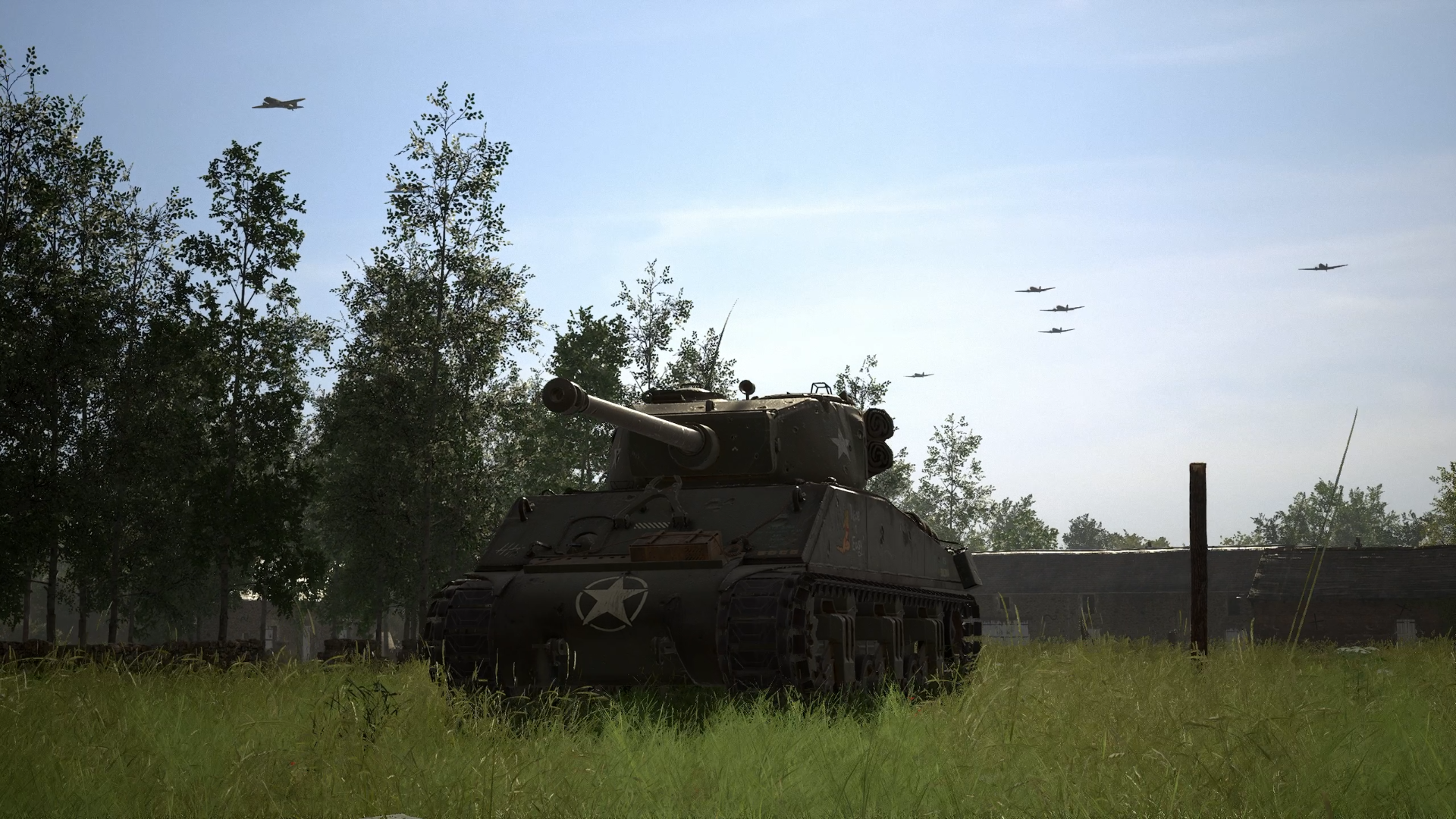 Soviet tank in field